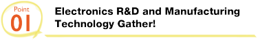 01 Electronics R&D and Manufacturing Technology Gather!